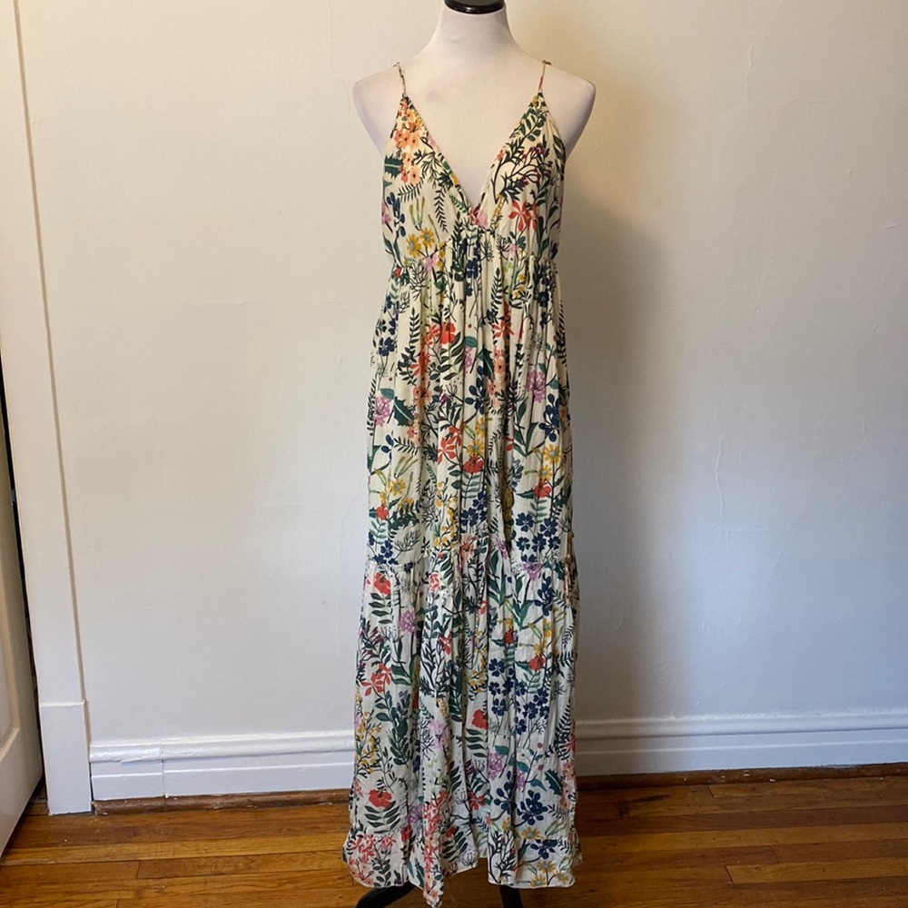 Anthropologie Ro’s Garden Maxi Dress EUC